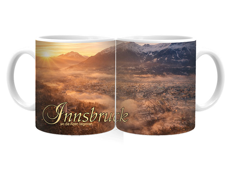Souvenir Foto Tasse Innsbruck aus Keramik Ø8x9,5cm