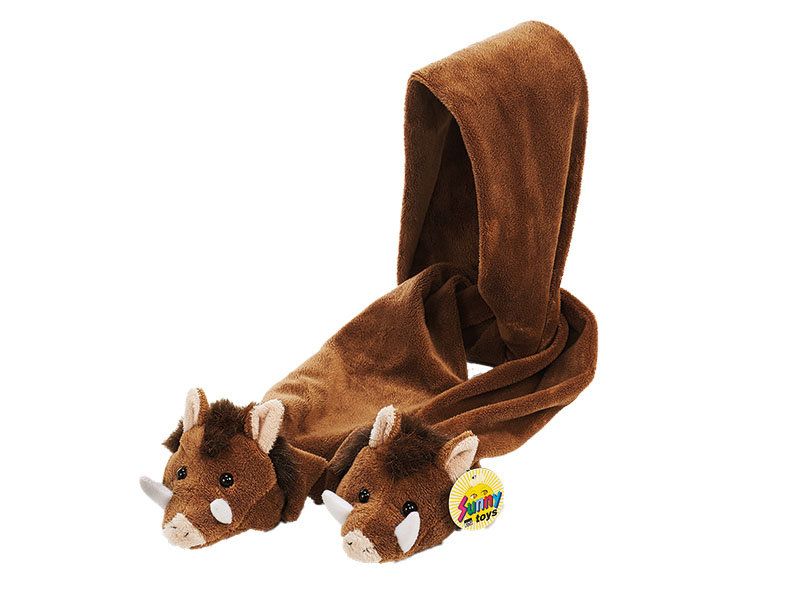 32409 Plüsch Schal Wildschwein