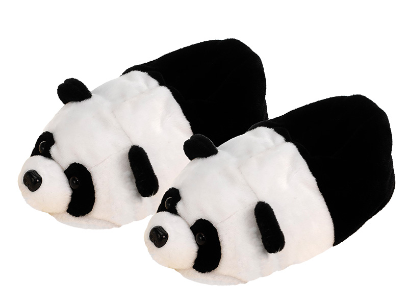 32604 Plüsch Hausschuhe 'Pandabär'