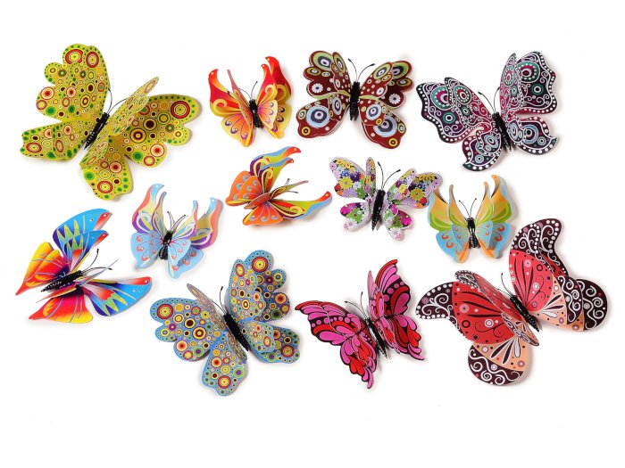17369 Magnet Schmetterling bunte Farben