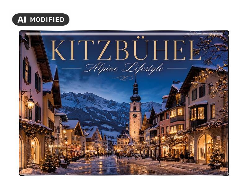 Souvenir Foto Magnet Kitzbühel 8x5,5cm