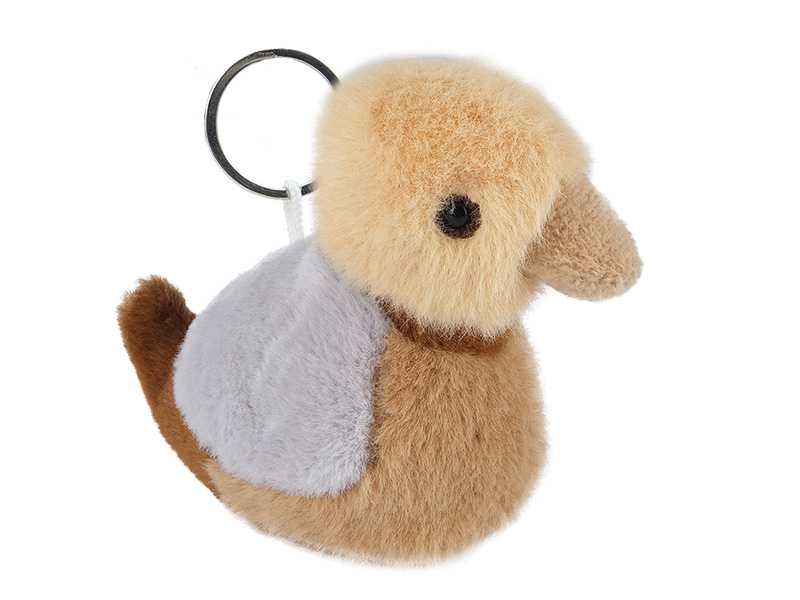 Schlüsselanhänger Ente aus Plüsch 12x6x10cm    Schlüsselanhänger Ente aus Plüsch 12x6x10cm