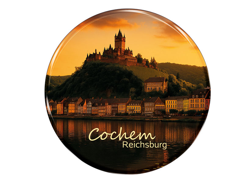 Souvenir Foto Magnet rund Cochem Ø7cm Souvenir Foto Magnet rund Cochem Ø7cm