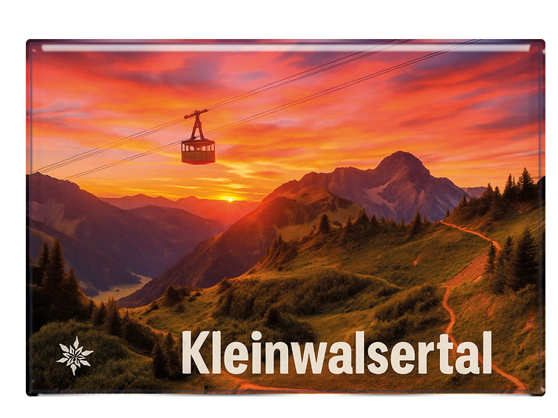 Souvenir Photo magnet Kleinwalsertal 9,5x6,5cm