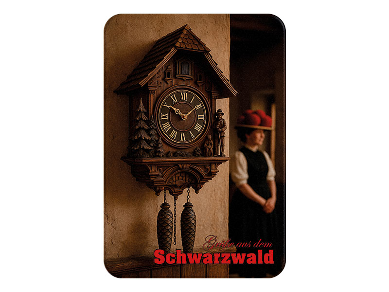 Souvenir Foto Kunststoff Magnet Schwarzwald 8x5cm Souvenir Foto Kunststoff Magnet Schwarzwald 8x5cm