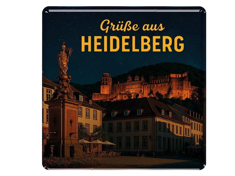 Souvenir Foto Magnet Heidelberg 8x8cm Souvenir Foto Magnet Heidelberg 8x8cm