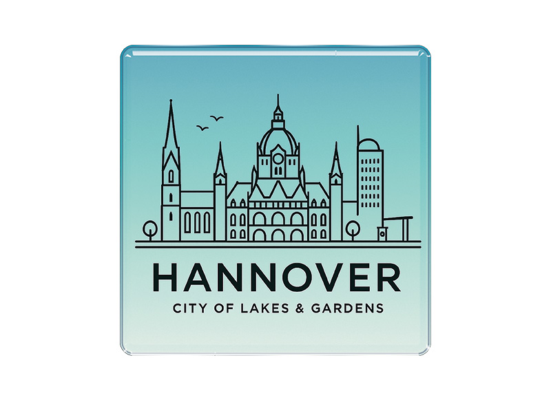 Souvenir Foto Magnet Hannover 3,5x3,5cm