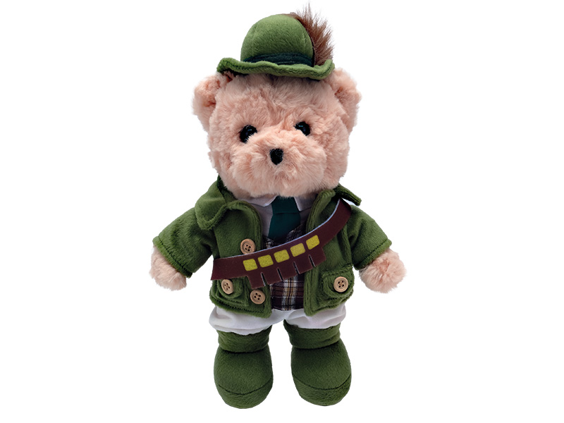 Bär Jäger aus Plüsch 20x7x28cm