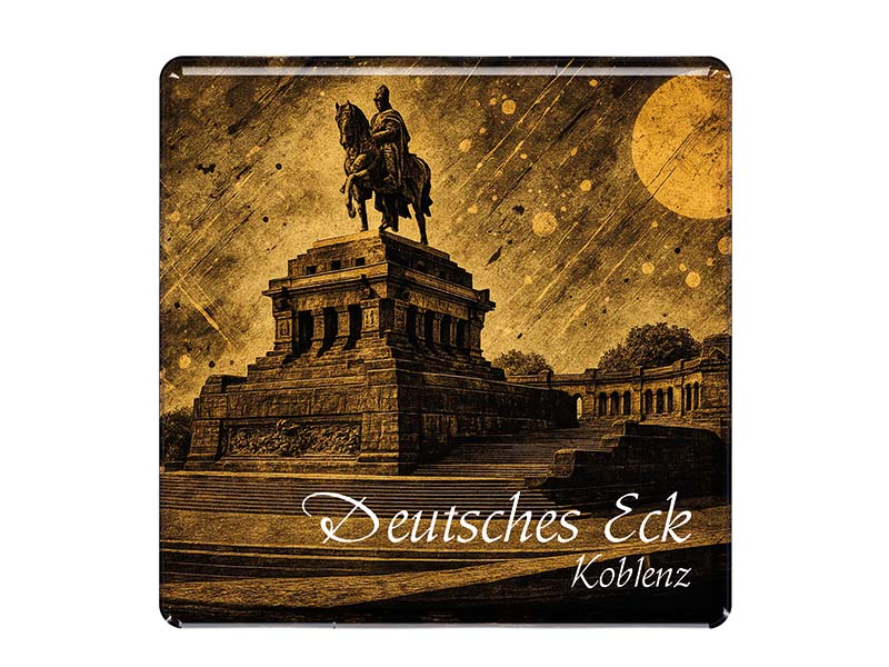 Souvenir Foto Magnet quadratisch Koblenz 6,5x6,5cm