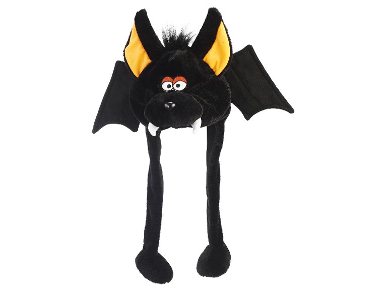 32890 Plüsch Mütze Fledermaus