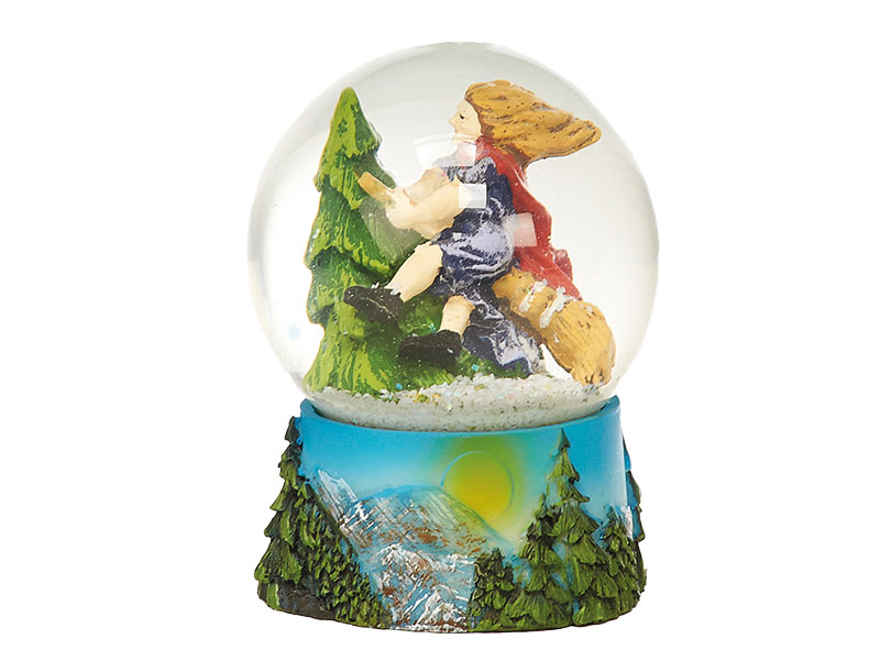 13266-0 Schneekugel Hexe