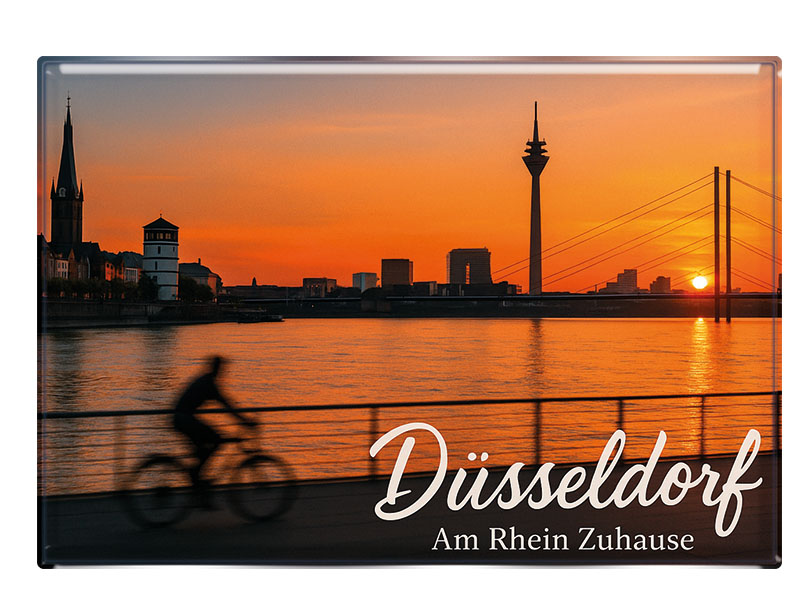 Souvenir Foto Magnet Düsseldorf 9,5x6,5cm