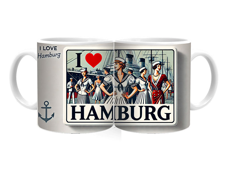 Souvenir Foto Keramik Tasse Hamburg Ø8x9,5cm Souvenir Foto Keramik Tasse Hamburg Ø8x9,5cm