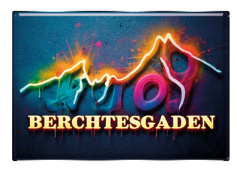 Souvenir Foto Magnet rechteckig Berchtesgaden 8x5,5cm