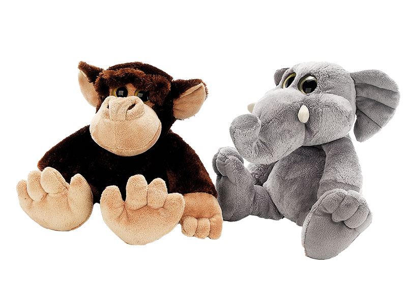 39008 Plüsch Affe + Elefant