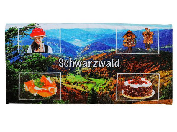 60311 Badetuch Schwarzwalddesign