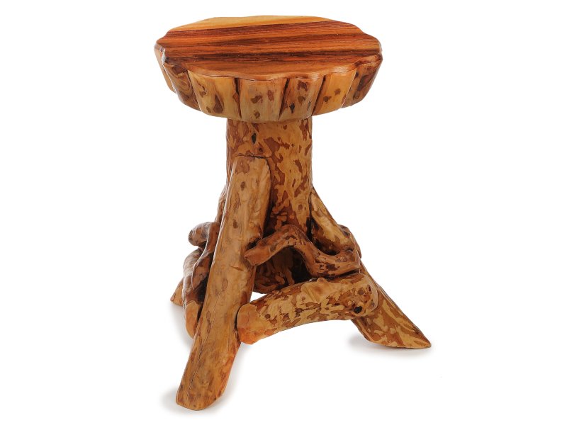 17393 Hocker aus Zedernholz