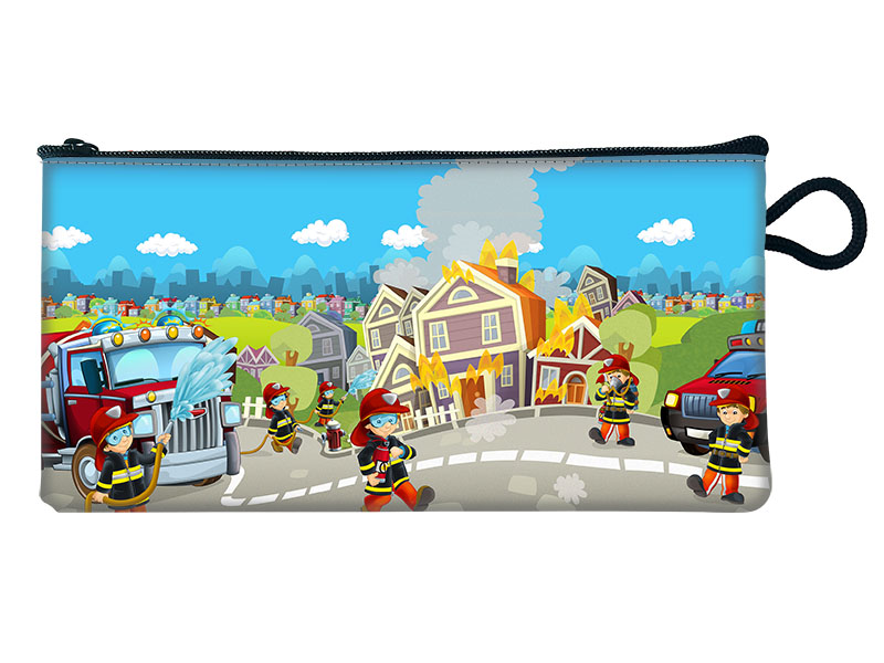 19013 Kunstleder Täschchen Feuerwehr