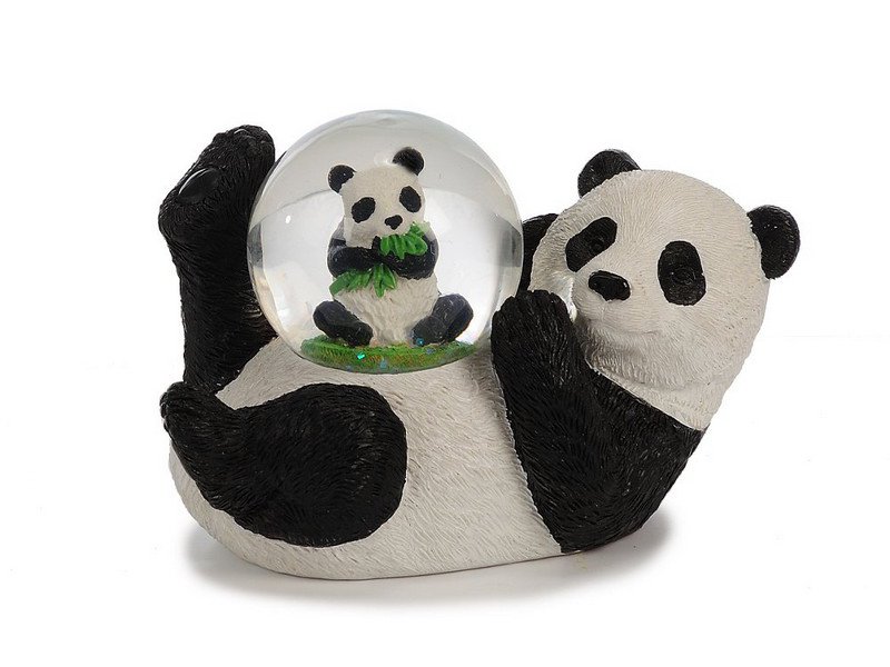 Poly Pandabär mit Pandabär Glitzerkugel