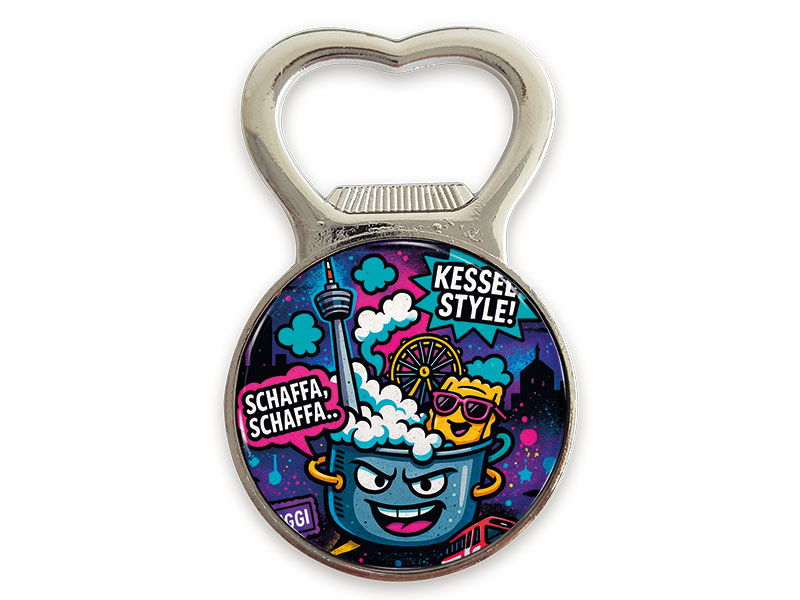 Souvenir Metall Magnet Kapselheber Stuttgart 4x6cm Souvenir Metall Magnet Kapselheber Stuttgart 4x6cm