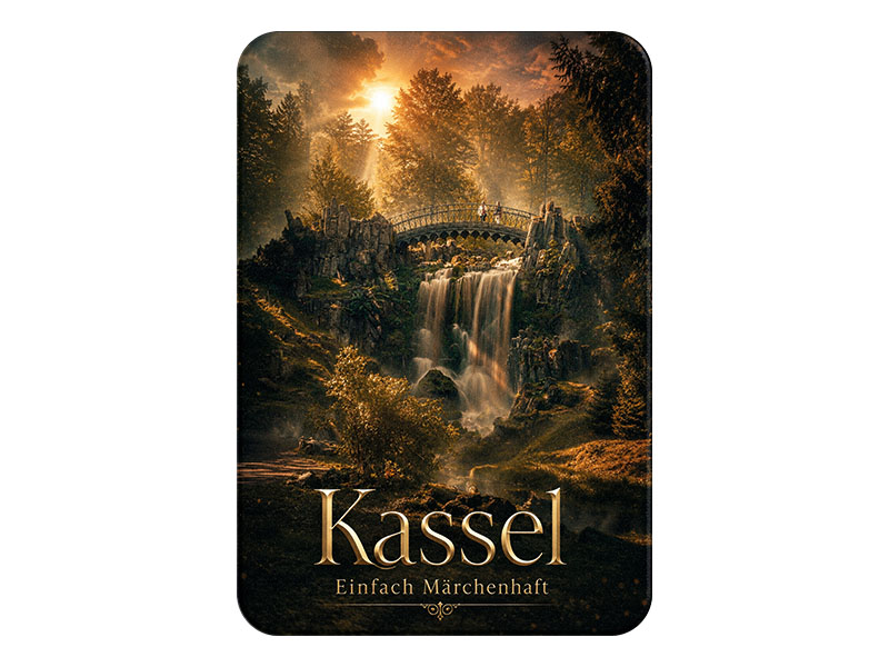 Souvenir Foto Magnet Kassel aus Kunststoff 8x5cm