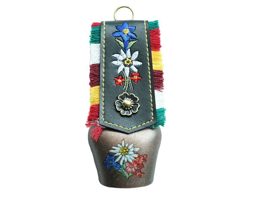 17044-0 Metallglocke mit Fransenband