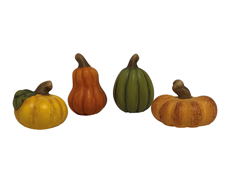 Kürbis aus Keramik, 6x4x5cm    Kürbis aus Keramik, 6x4x5cm