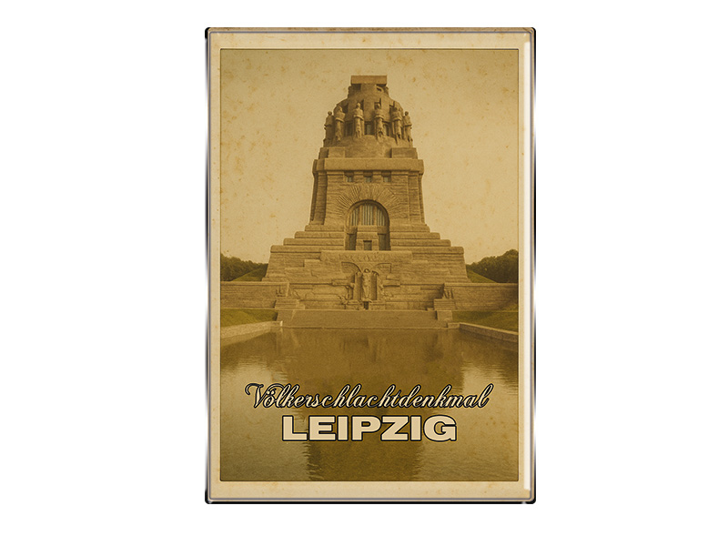 Souvenir Foto Magnet rechteckig Leipzig 8x5,5cm
