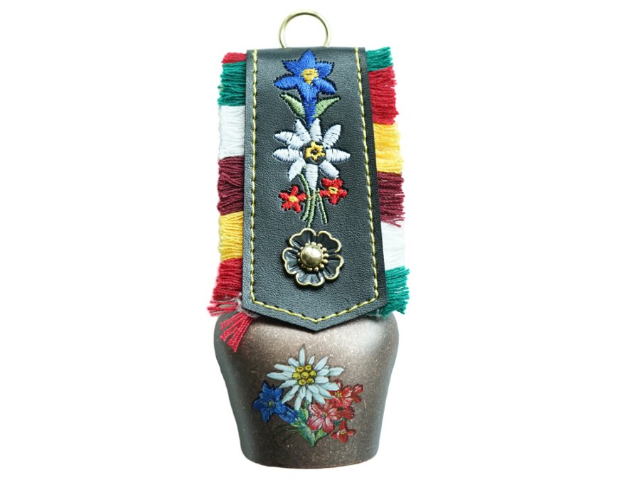 17046-0 Metallglocke mit Fransenband