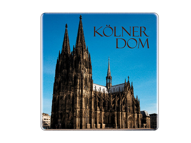 Souvenir Foto Magnet Steingut Koeln 5x5cm
