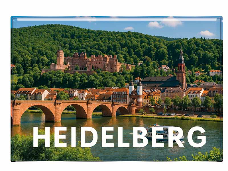 Souvenir Foto Magnet Heidelberg 9,5x6,5cm