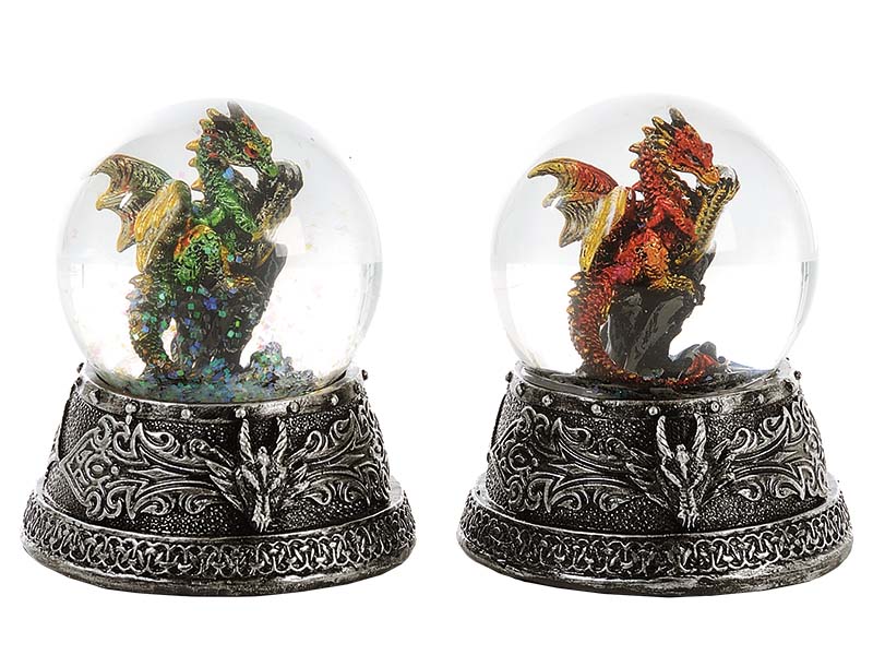 17631 Poly Glitzerkugel Drache