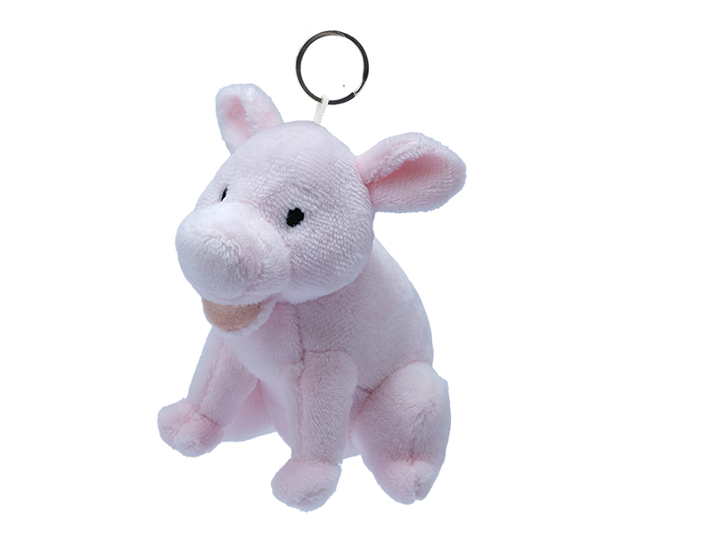 30914 Plüsch Schwein mit Schlüsselanhänger