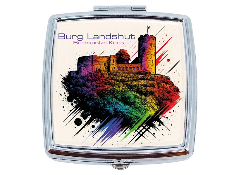 Souvenir Pillendose Bernkastel-Kues aus Metall 6x5,5cm
