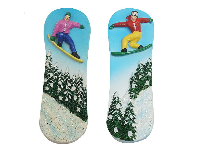 Poly Snowboard Magnet