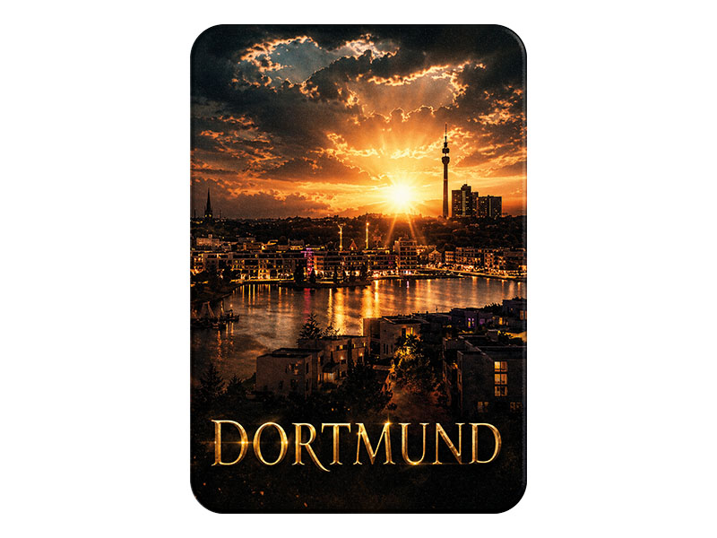 Souvenir Foto Magnet Dortmund aus Kunststoff 8x5cm