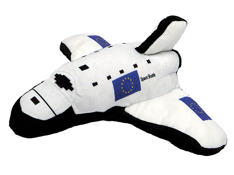 Plush space shuttle 34x33x15cm