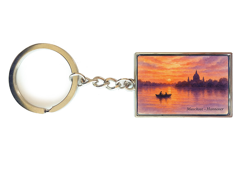 Souvenir Schlüsselanhänger Hannover aus Metall 10x3cm