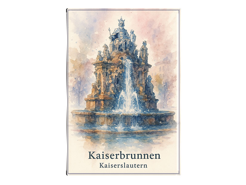 Souvenir photo magnet Kaiserslautern 9,5x6,5cm