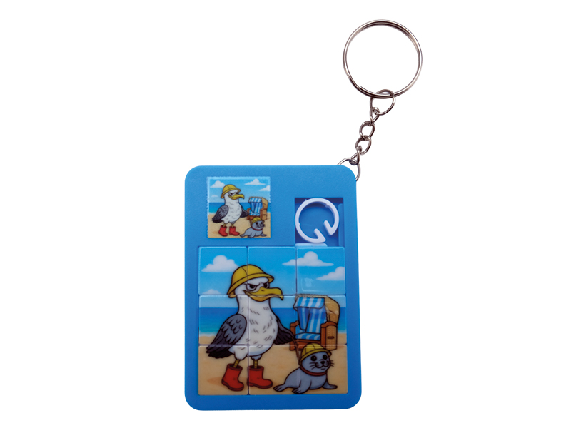 Schiebepuzzle Seefried mit Robbe aus Kunststoff 7x0,5x5cm