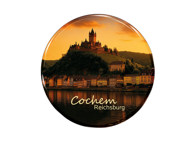 Souvenir Foto Magnet rund Cochem Ø3.5 cm