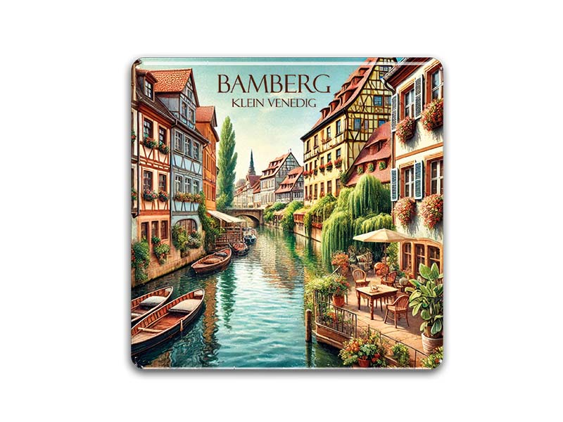 Souvenir Foto Magnet Bamberg 3,5x3,5cm