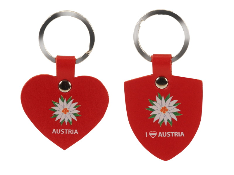 Leder Schlüsselanhänger Austria