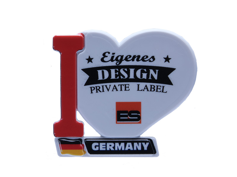 16805 Foto Kunsstoff Magnet Herz eignes Design