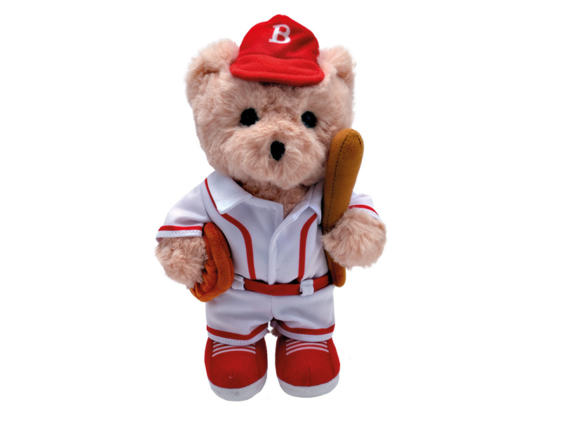 Bär Baseballspieler aus Plüsch 20x7x28cm