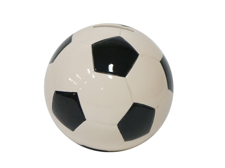 17113 Porzellan Spardose Fußball