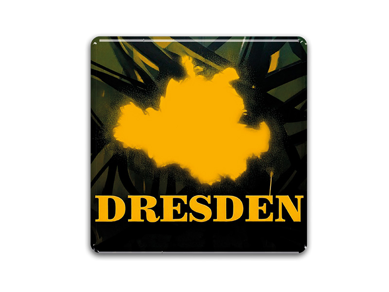 Souvenir Foto Magnet Dresden 3,5x3,5cm