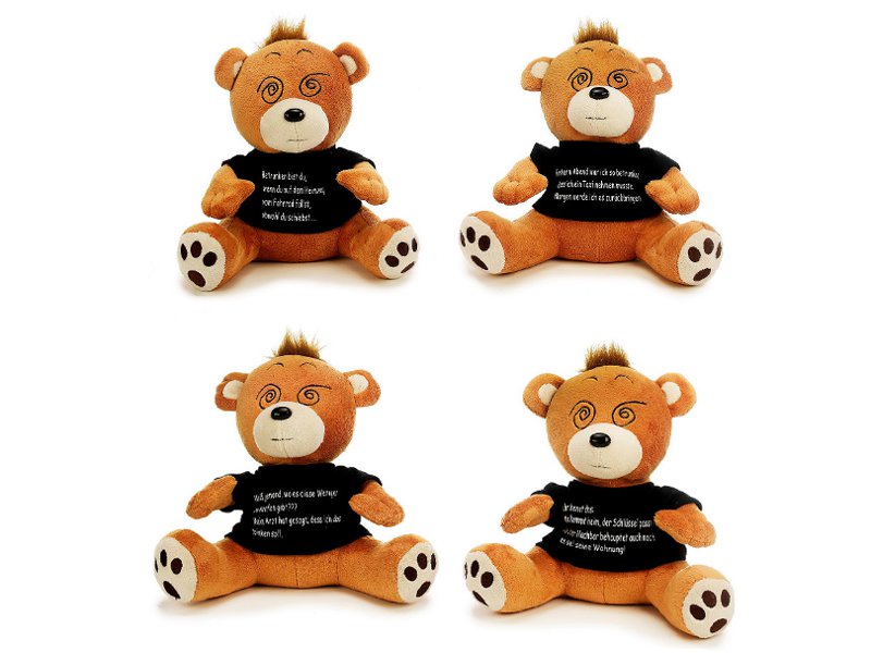 32666-0 Plüsch Bär Sprüche Alkohol