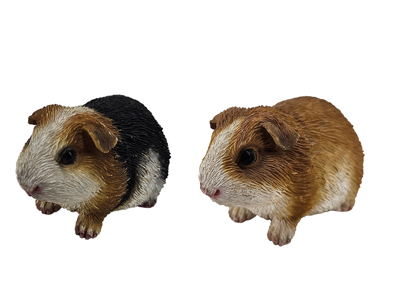 Meerschweinchen kurzhaarig aus Poly 10x5x7cm   