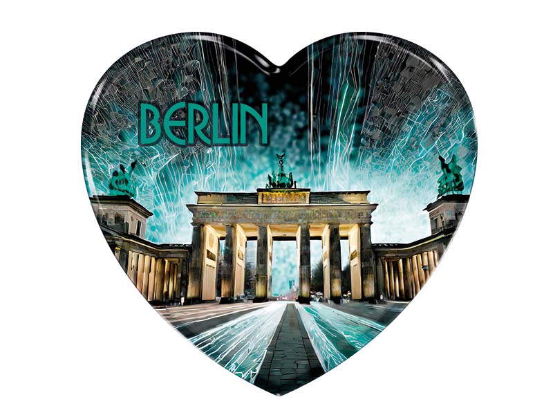 Souvenir Foto Magnet Herz Berlin 6,5x6cm Souvenir Foto Magnet Herz Berlin 6,5x6cm